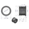TULEJA SPRZĘGAJĄCA REDUKTORA MASSEY FERGUSON URSUS ORYGINAŁ 2700374M1 MF4