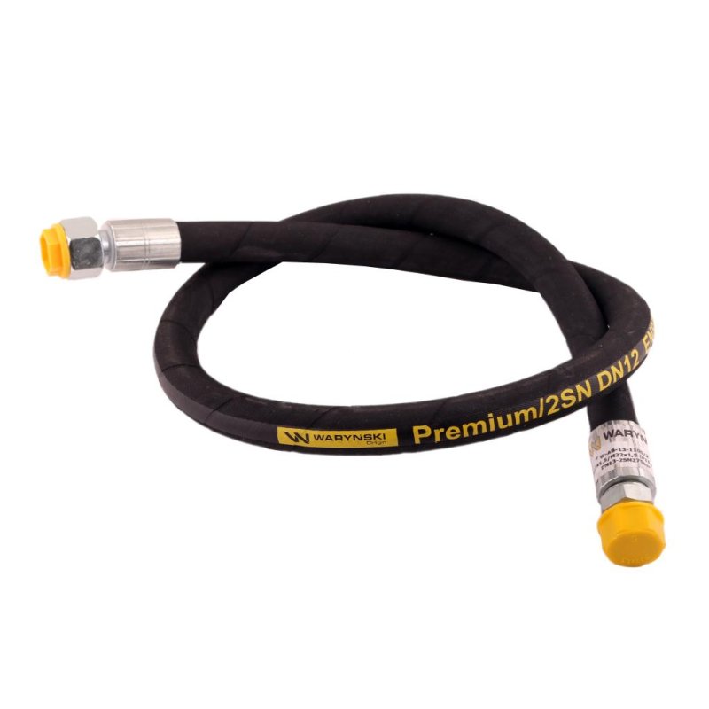 WĄŻ HYDRAULICZNY PRZEWÓD M22X1,5 PROSTE 1100MM DN12 2SN WARYŃSKI AB-13-1100