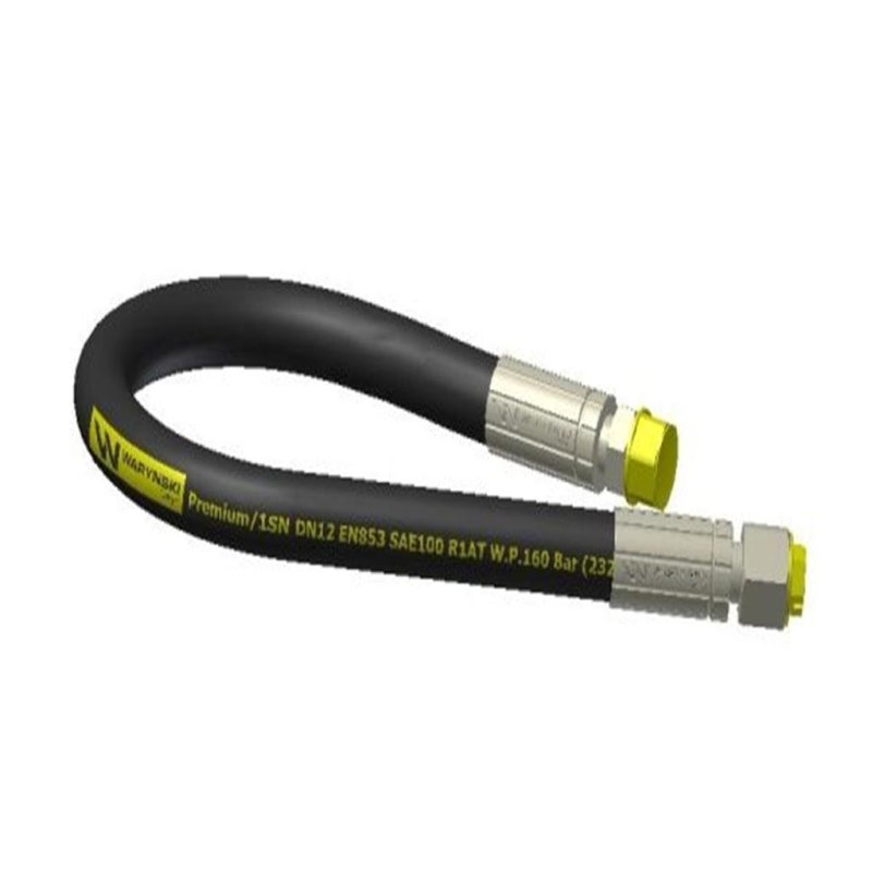 WĄŻ HYDRAULICZNY PRZEWÓD M22X1,5 PROSTE 1500MM DN12 1SN WARYŃSKI AB-13-1500