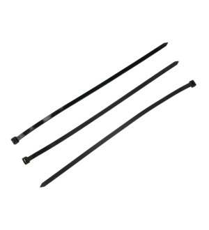 Opaski kablowe, opaska kablowa, opaski zaciskowe, tyrytytki, trytytki, 7.5 x 400mm 100 szt w worku czarne odporne na UV, Teger