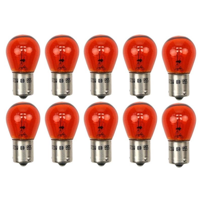 Żarówka Orange 12V 21W Orange BAU15s TEGER, (sprzedawane po 10)
