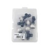 Trójnik wtykowy tekalan (typ T) z gwintem zewnętrznym (teflon) z boku 6mm x 1/2" TEGER, (sprzedawane po 5)