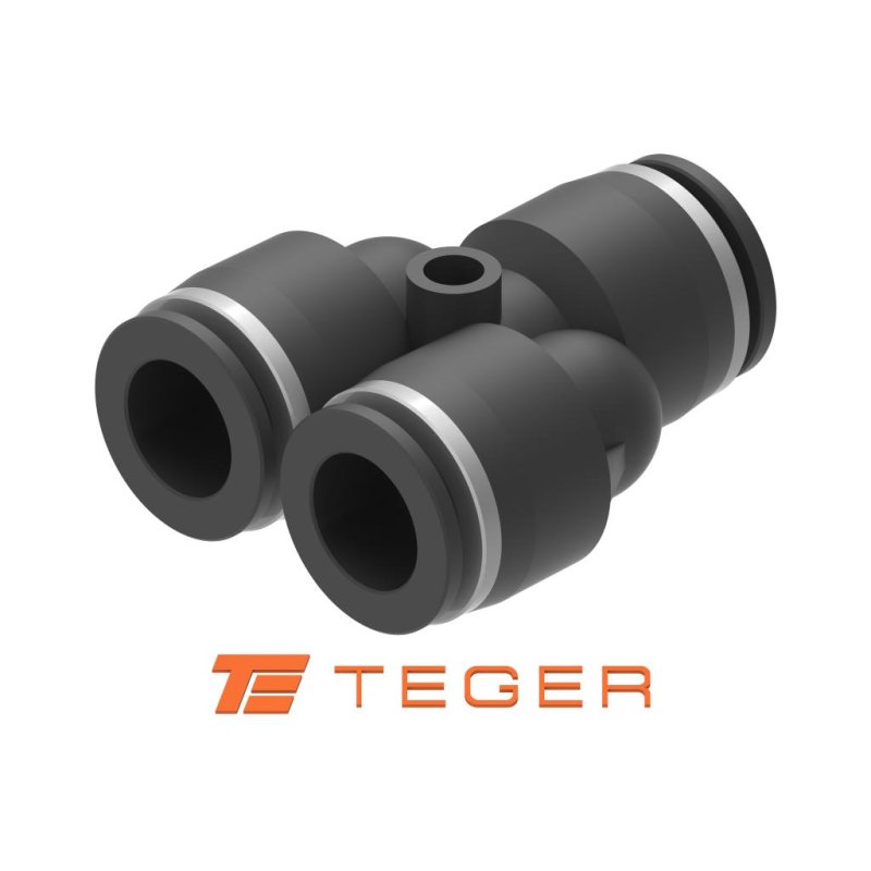 Trójnik wtykowy tekalan (typ Y) 12mm TEGER, (sprzedawane po 10)