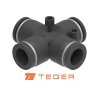 Czwórnik wtykowy tekalan 6mm TEGER, (sprzedawane po 5)