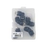 Kolanko wtykowe tekalan (90 stopni) z gwintem zewnętrznym (teflon) 12mm x 1/4" TEGER, (sprzedawane po 5)