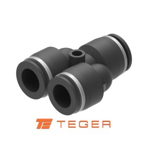 Trójnik wtykowy tekalan (typ Y) 4mm TEGER, (sprzedawane po 10)