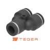 Trójnik wtykowy tekalan (typ Y) 4mm TEGER, (sprzedawane po 10)