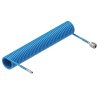 Przewód spiralny kompletny tekalan Poliuretan PU 12X8mm 10bar do kompresora sprężarki L-15mb Niebieski TEGER