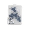 Trójnik wtykowy tekalan (typ T) z gwintem zewnętrznym (teflon) z boku 8mm x 3/8" TEGER, (sprzedawane po 5)