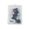 Trójnik wtykowy tekalan (typ Y) z gwintem zewnętrznym (teflon) 6mm x 1/2" TEGER, (sprzedawane po 5)