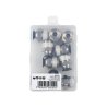 Złączka prosta wtykowa tekalan z gwintem zewnętrznym (teflon) 8mm x 3/8" TEGER, (sprzedawane po 10)