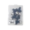 Trójnik wtykowy tekalan (typ T) z gwintem zewnętrznym (teflon) z boku 8mm x 1/2" TEGER, (sprzedawane po 5)