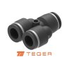 Trójnik wtykowy tekalan (typ Y) 6mm TEGER, (sprzedawane po 10)