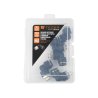Kolanko wtykowe tekalan (90 stopni) z gwintem zewnętrznym (teflon) 10mm x 1/8" TEGER, (sprzedawane po 5)