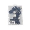 Trójnik wtykowy tekalan (typ T) z gwintem zewnętrznym (teflon) u góry 12mm x 1/2" TEGER, (sprzedawane po 5)