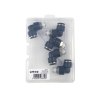 Kolanko wtykowe tekalan (90 stopni) z gwintem zewnętrznym (teflon) 10mm x 1/4" TEGER, (sprzedawane po 5)