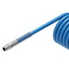 Przewód spiralny kompletny tekalan Poliuretan PU 12X8mm 10bar do kompresora sprężarki L-5mb Niebieski TEGER