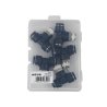 Trójnik wtykowy tekalan (typ T) z gwintem zewnętrznym (teflon) u góry 10mm x 3/8" TEGER, (sprzedawane po 5)