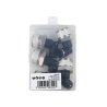 Kolanko wtykowe tekalan (90 stopni) z gwintem zewnętrznym (teflon) 6mm x 1/2" TEGER, (sprzedawane po 5)