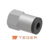 Złączka prosta wtykowa tekalan z gwintem wewnętrznym 12mm x 1/4" TEGER, (sprzedawane po 5)