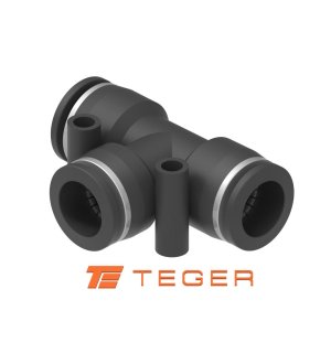 Trójnik wtykowy tekalan (typ T) 10mm TEGER, (sprzedawane po 10)