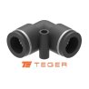 Kolanko wtykowe tekalan (90 stopni) 4mm TEGER, (sprzedawane po 10)
