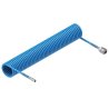 Przewód spiralny kompletny tekalan Poliuretan PU 8X5mm 10bar do kompresora sprężarki L-15mb Niebieski TEGER
