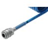 Przewód spiralny kompletny tekalan Poliuretan PU 8X5mm 10bar do kompresora sprężarki L-15mb Niebieski TEGER