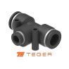 Trójnik wtykowy tekalan (typ T) redukcyjny 2x12mm / 1x8mm TEGER, (sprzedawane po 5)
