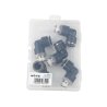 Kolanko wtykowe tekalan (90 stopni) z gwintem zewnętrznym (teflon) 12mm x 3/8" TEGER, (sprzedawane po 5)