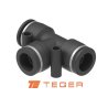 Trójnik wtykowy tekalan (typ T) 6mm TEGER, (sprzedawane po 10)