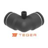 Kolanko wtykowe tekalan (90 stopni) 16mm TEGER, (sprzedawane po 5)