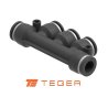 Rozdzielacz wtykowy tekalan wielosegmentowy 5x 6mm TEGER, (sprzedawane po 5)