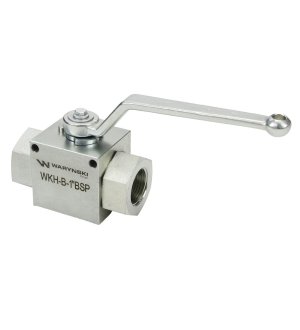 Zawór kulowy hydrauliczny 2-drogowy 2/2 - 1"BSP z otworami mocującymi 315 bar Waryński