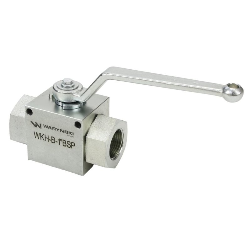 Zawór kulowy hydrauliczny 2-drogowy 2/2 - 1"BSP z otworami mocującymi 315 bar Waryński