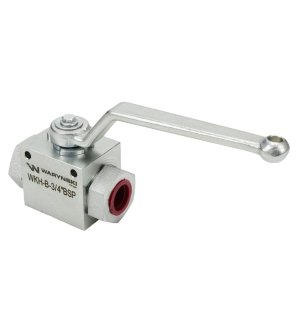 Zawór kulowy hydrauliczny 2-drogowy 2/2 - 3/4"BSP z otworami mocującymi 315 bar Waryński