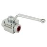 Zawór kulowy hydrauliczny 2-drogowy 2/2 - 3/4"BSP z otworami mocującymi 315 bar Waryński