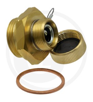 Zawór serwisowy oleju G 3/8” z linką