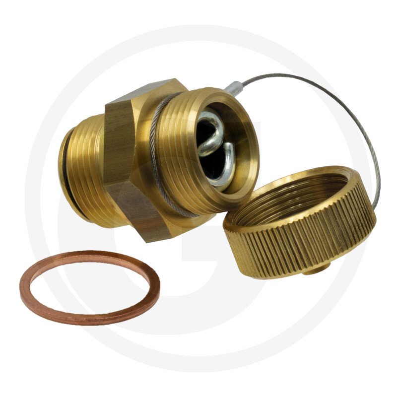 Zawór serwisowy oleju M 26x1,5 z linką