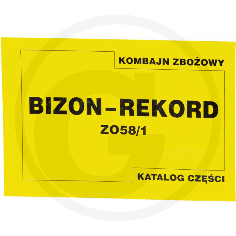 Katalog kombajn zbożowy Bizon Rekord Z-058/1 Bizon Rekord Z-058/1