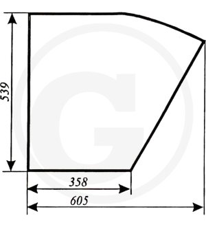 Szyba drzwi 5911 7962