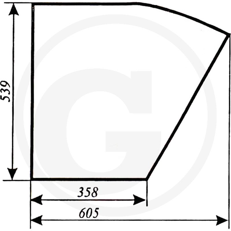 Szyba drzwi 5911 7962