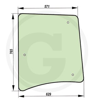 Szyba boczna 53369045