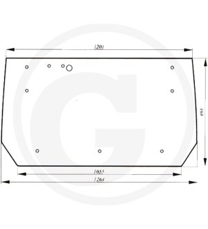 Szyba tylna 53369005