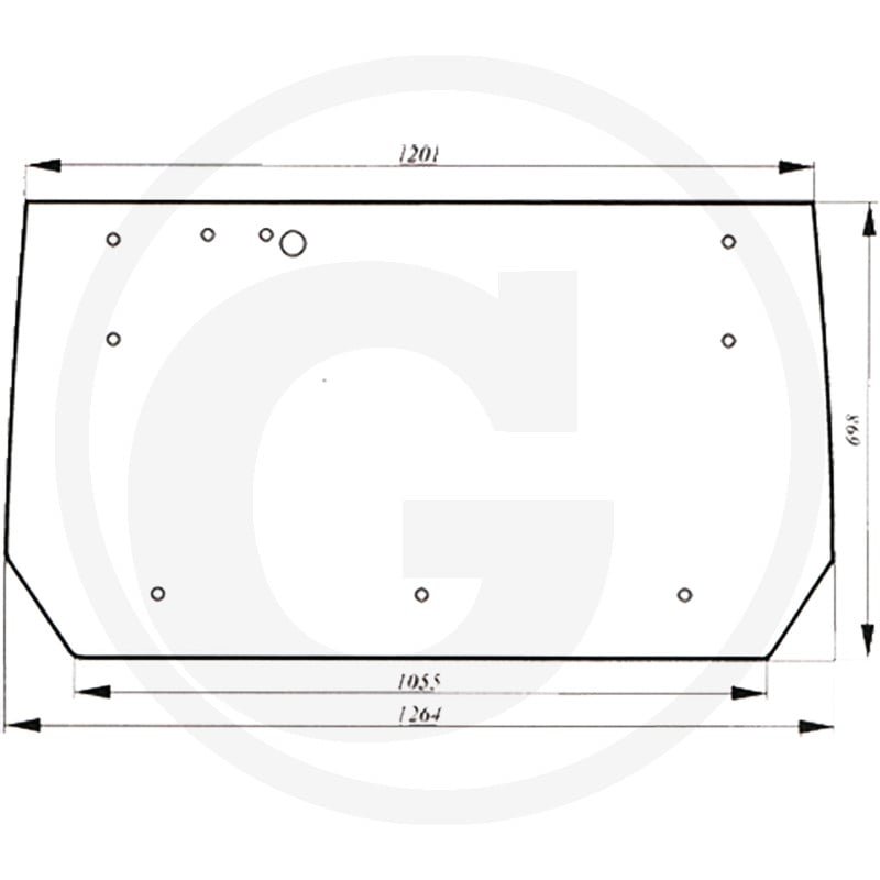 Szyba tylna 53369005