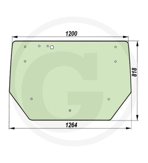 Szyba tylna 16.369.262