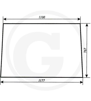 Szyba przednia 84368001