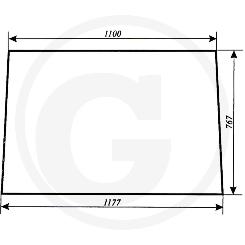 Szyba przednia 84368001