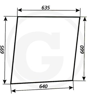 Szyba drzwi górna  84368038