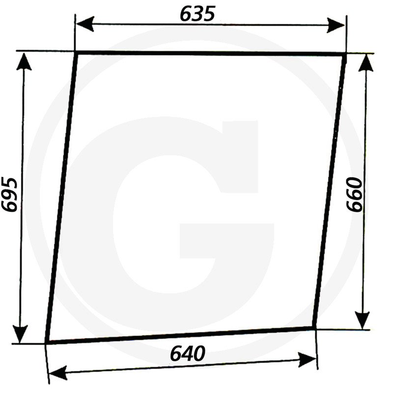 Szyba drzwi górna  84368038